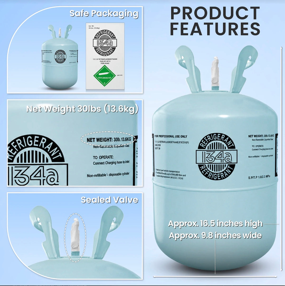 R134A compatible equipment and professional service application