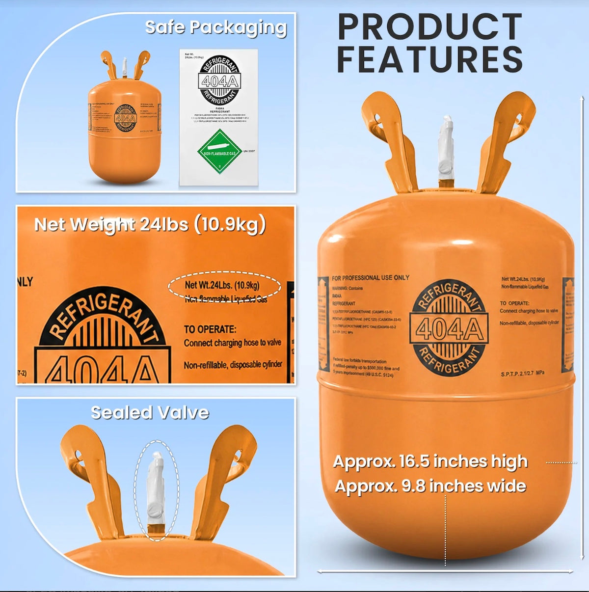R404A compatible equipment and professional service application