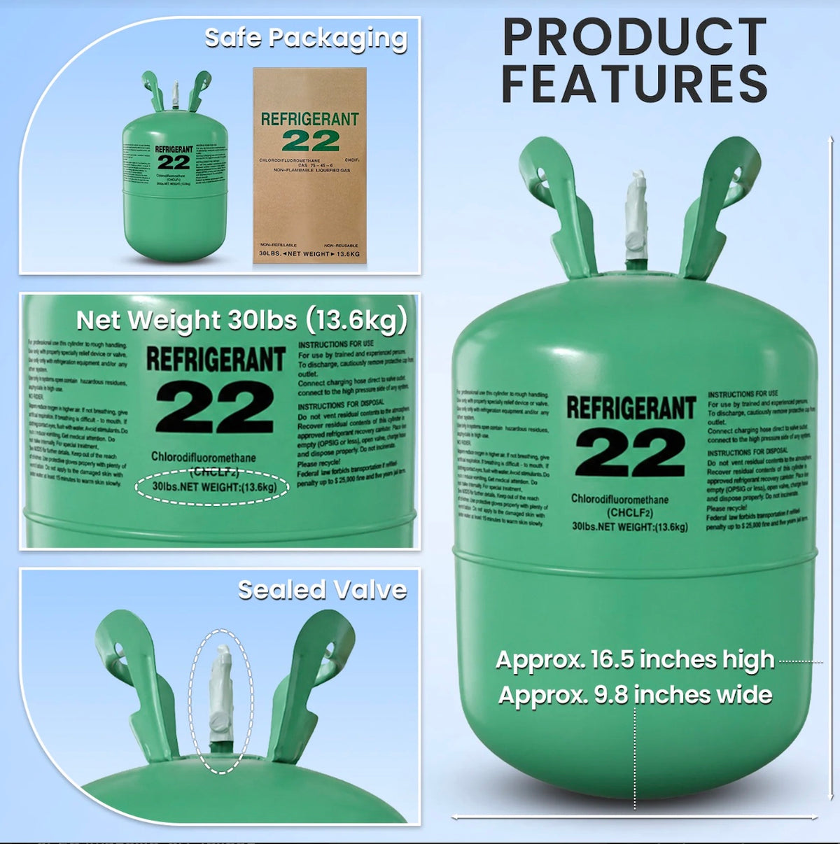 R22 compatible equipment and professional service application