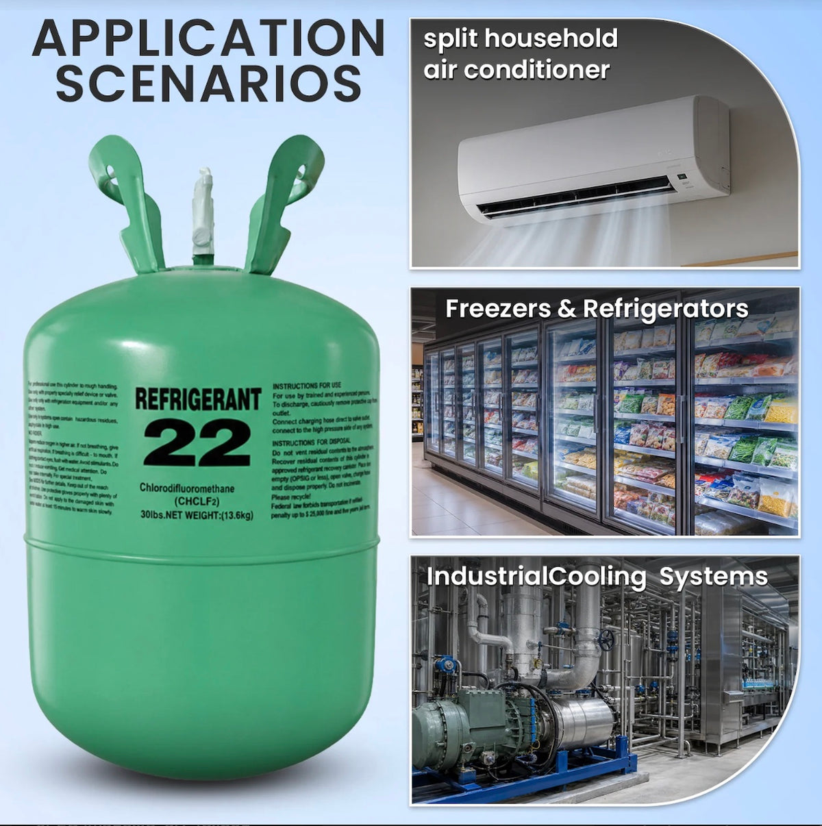 R22 refrigerant cylinder