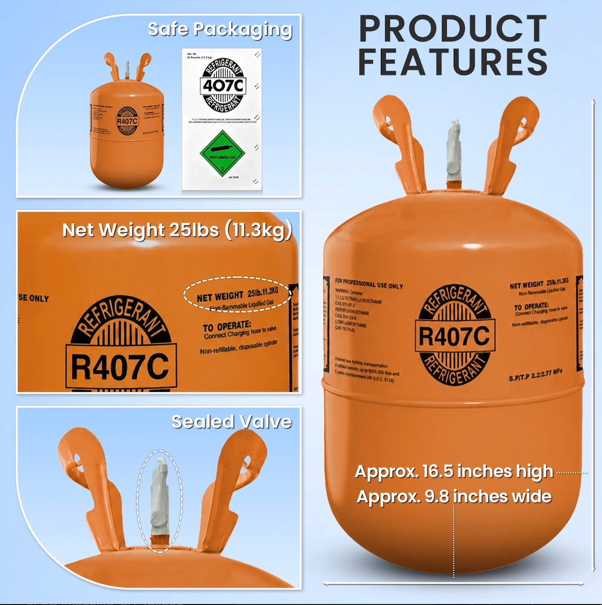 R407C compatible equipment and professional service application